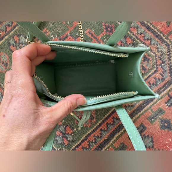 Zara Mini Purse with Cross Body Chain Strap - Picture 4 of 5